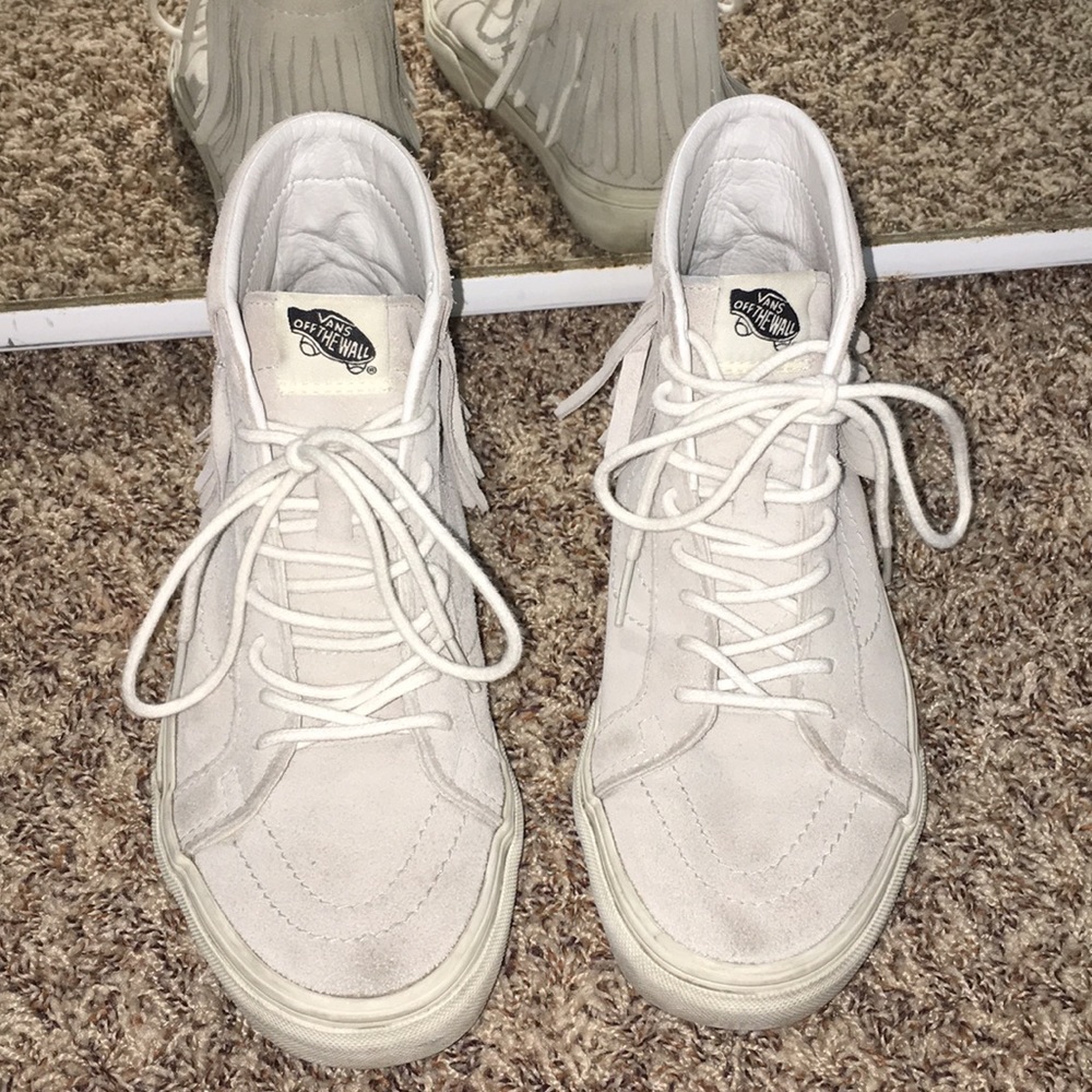 high top fringe vans